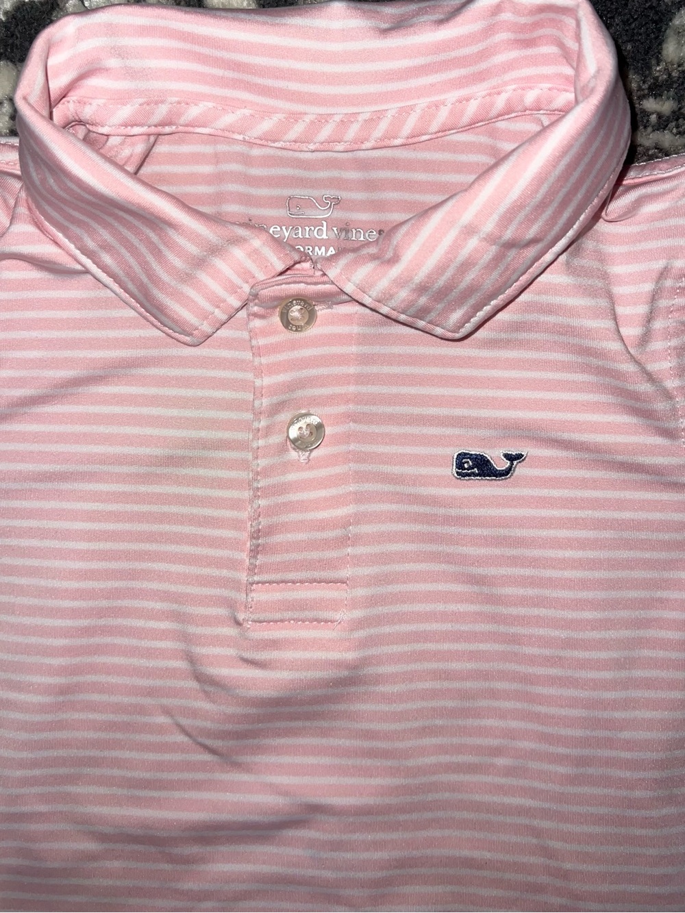 Vineyard Vines Toddlet 3T Pink Striped Polo performance lightweight soft Shirt
